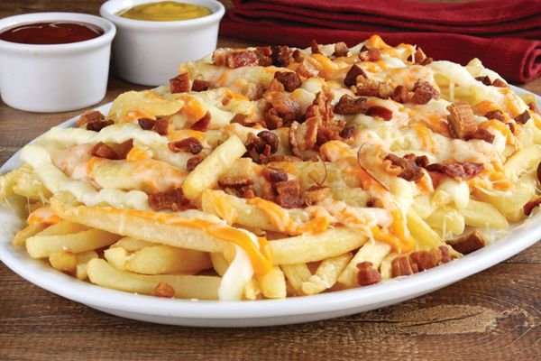 Batata Frita com Bacon e Catupiry