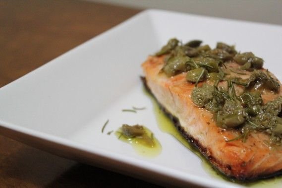Salmão com Alcaparras